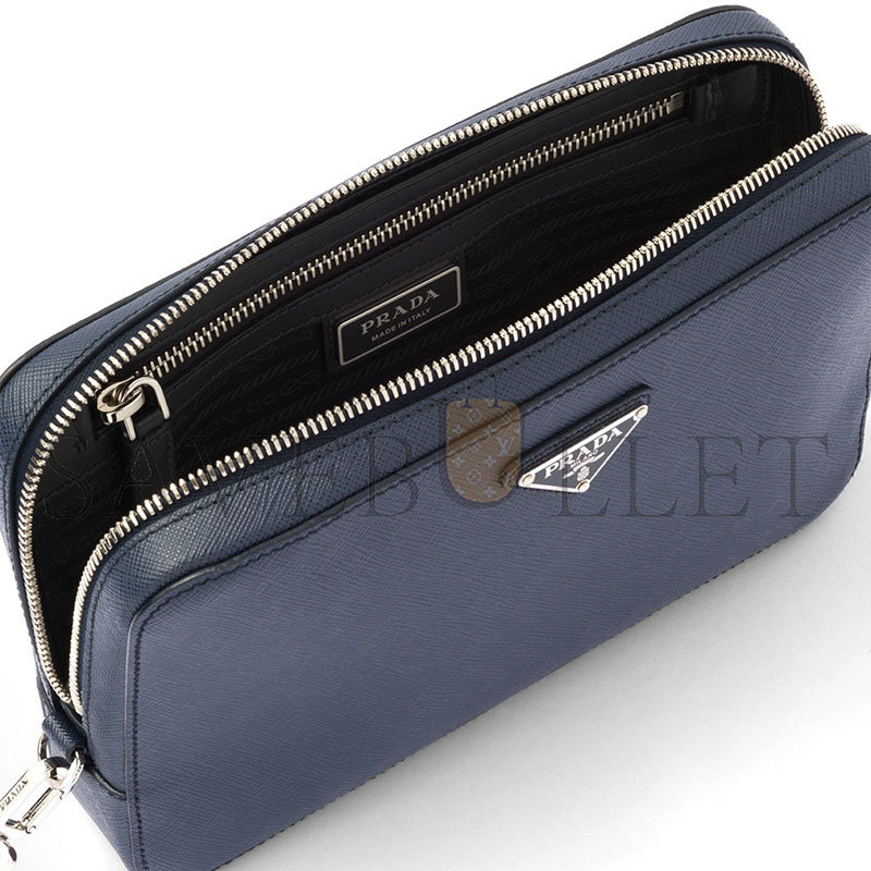 PRADA SAFFIANO LEATHER CLUTCH 2VF056 (23.5*15.5*4cm) 